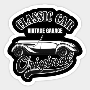 Retro Classic Car Vintage Garage Sticker